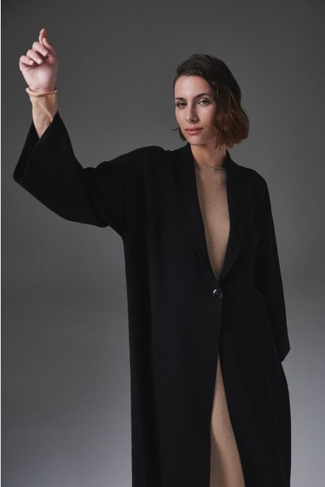 Saco largo Isabela (Negro)