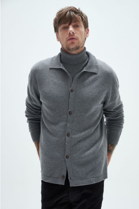 Camisa tejida, Mauri. (Gris)