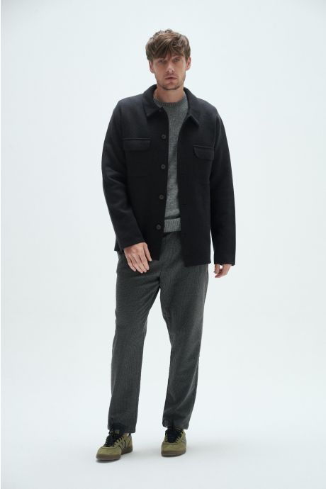 Gabán tejido, Bristol. (Negro)