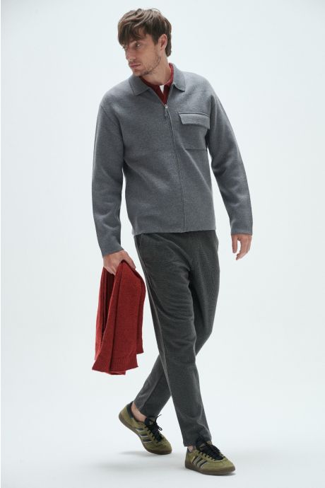 Sobrecamisa tramada, Berlín. (Gris)