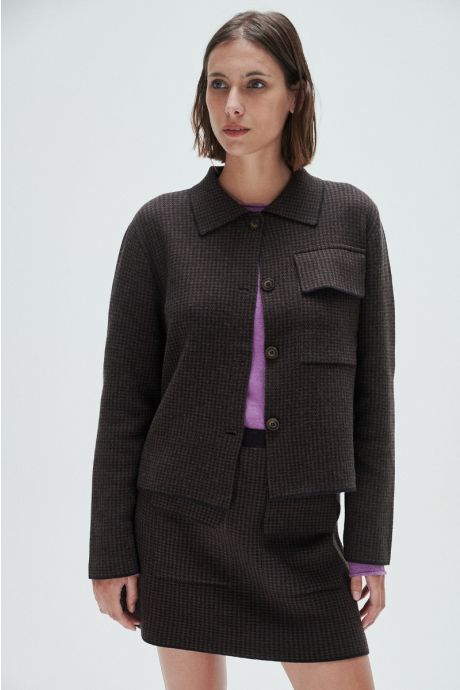Chaqueta Jackard Pully (Chocolate) 