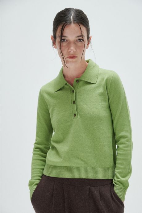 Polo con botones Orión (Verde)