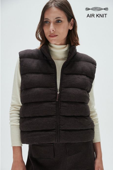 Chaleco corto, Air Knit, Pully (Chocolate)