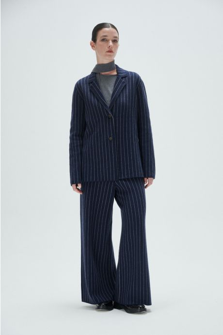 Pantalón rayado Bruna (Azul)