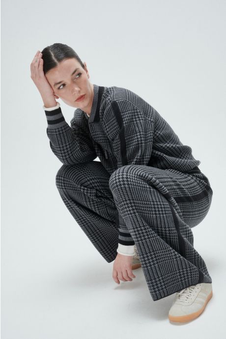 Pantalón tramado Prince (Gris medio)