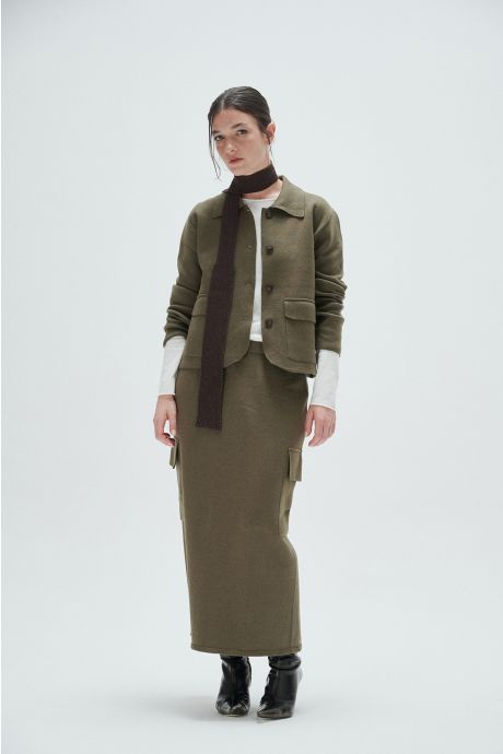 Pollera cargo (Verde seco)