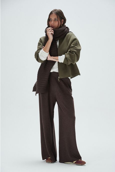 Pantalón sastre ancho, Boy. (Chocolate)