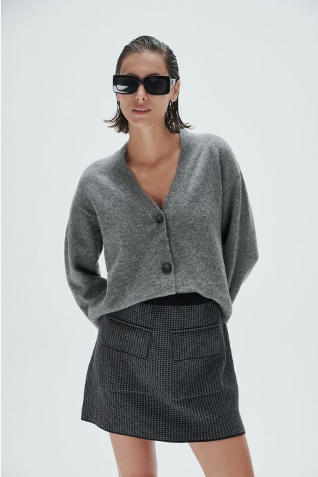 Cardigan Amalia Soft-Knit (Gris)
