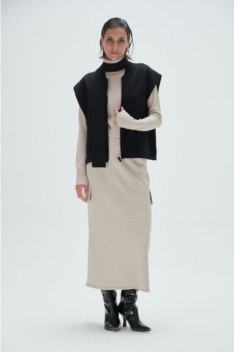 Pollera cargo (Natural)