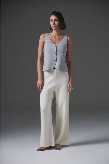 Top sastre Selena (Gris perla)