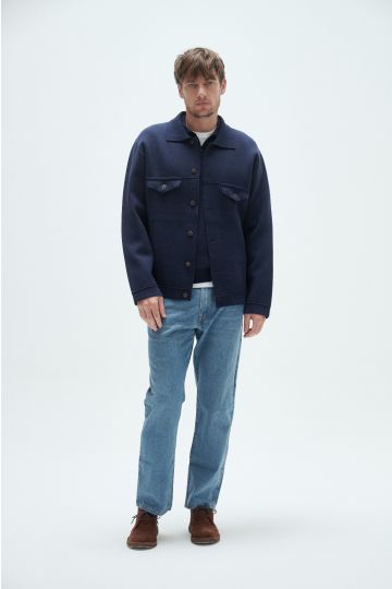 Chaqueta tejida, Bruno. (Azul)