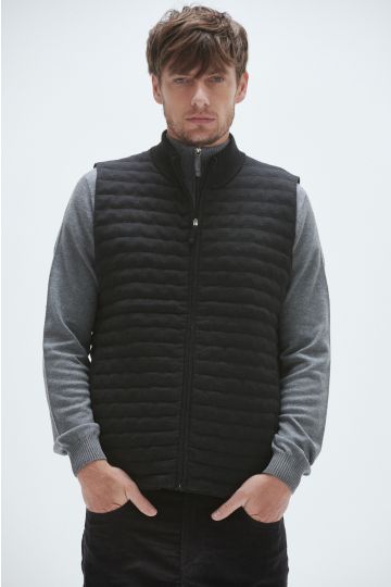 Chaleco Air Knit, Franco. (Negro)