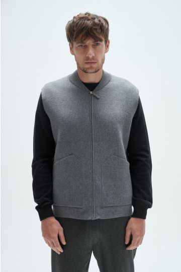 Chaleco bomber, Feliu. (Gris Medio)