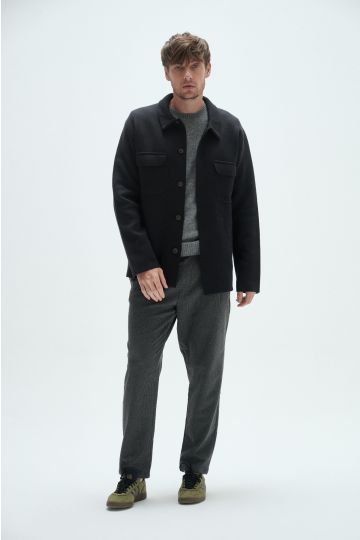 Gabán tejido, Bristol. (Negro)