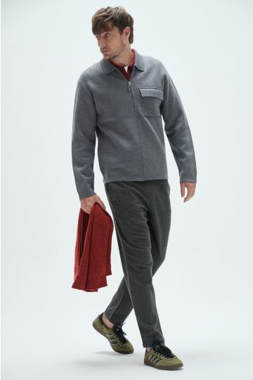 Sobrecamisa tramada, Berlín. (Gris)