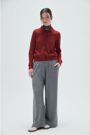 Pantalón sastre ancho, Boy. (Gris medio)