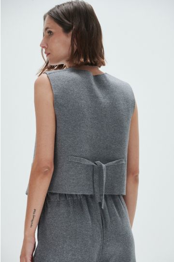 Chaleco sastre Boy (Gris medio)