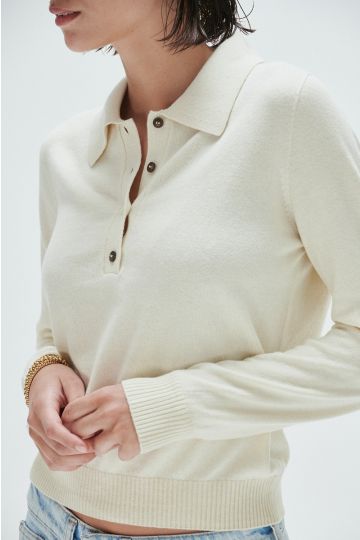 Polo con botones Orión (Crudo)