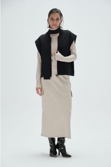 Chaleco bomber Juana (Negro)