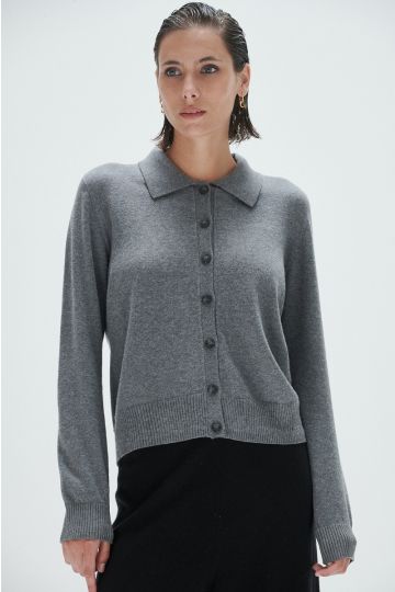 Camisa ultrafina, Sarah (Gris medio)